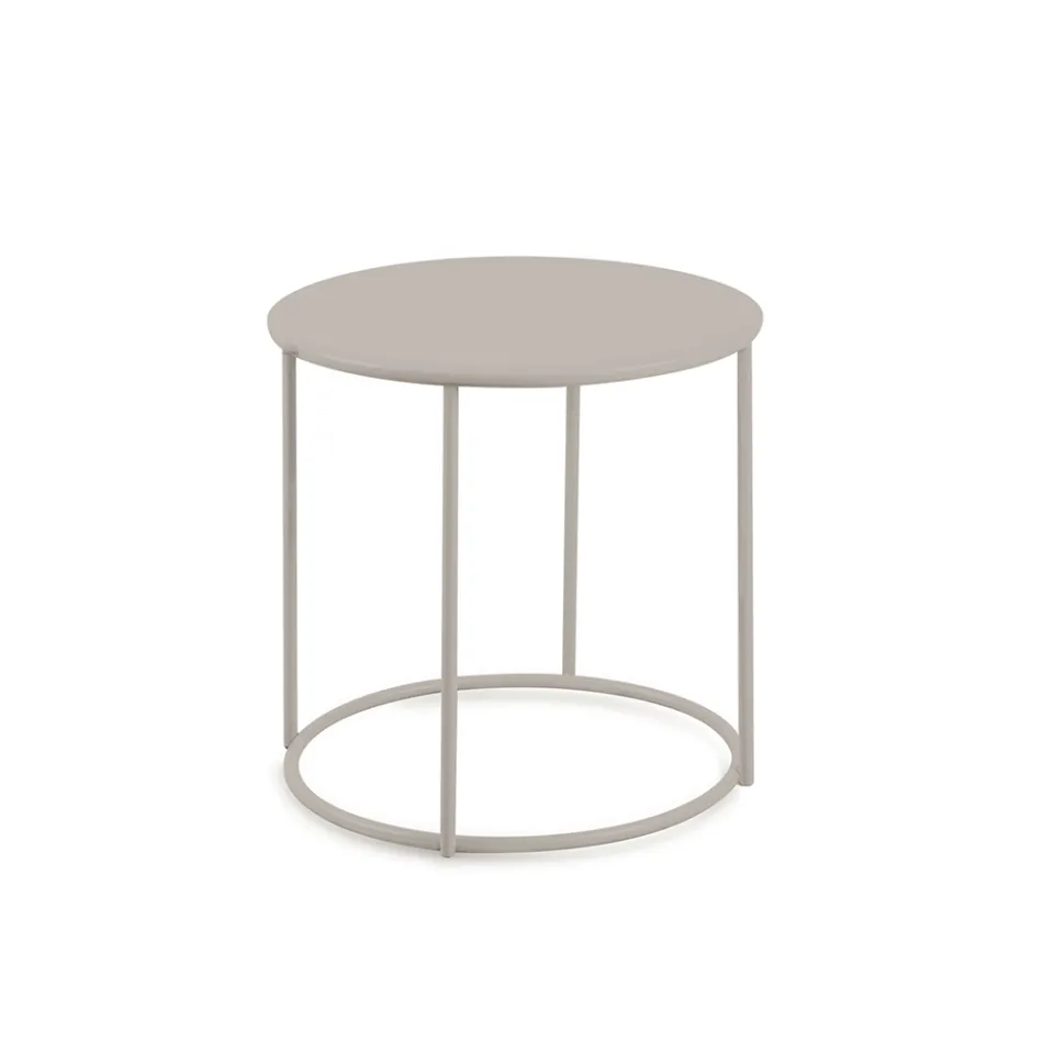 Tavolinë kafeje kopshti në çelik të galvanizuar të madhësive të ndryshme Prodhuar në Itali - Brienne Viadurini