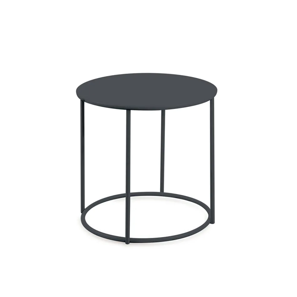 Tavolinë kafeje kopshti në çelik të galvanizuar të madhësive të ndryshme Prodhuar në Itali - Brienne Viadurini