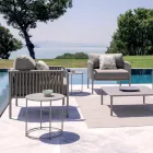 Tavolinë kafeje kopshti në çelik të galvanizuar të madhësive të ndryshme Prodhuar në Itali - Brienne Viadurini