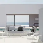 Tavolinë kafeje kopshti në çelik të galvanizuar Prodhuar në Itali - Brienne Viadurini