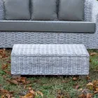 Tavolinë kafeje kopshti me fibra natyrale nga Kubù - Isildur Viadurini