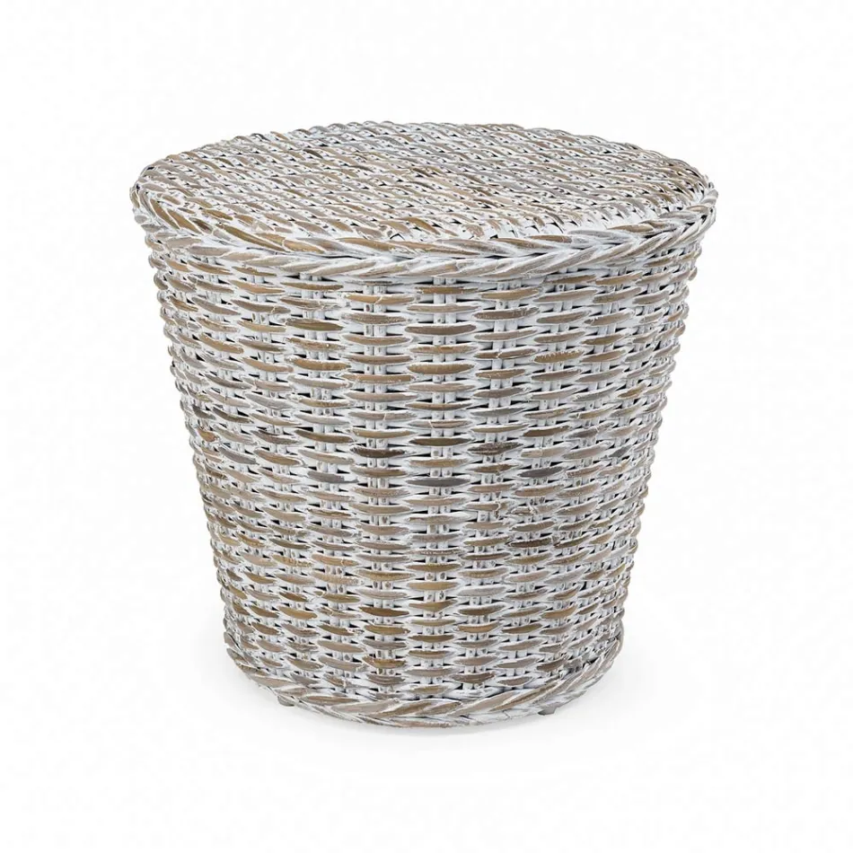 Tavolinë kafeje kopshti me fibra natyrale nga Kubù - Yokai Viadurini