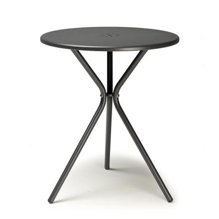 Tavolinë kafeje kopshti prej llamarine dhe çeliku Prodhuar në Itali 2 copë - Korporal Viadurini