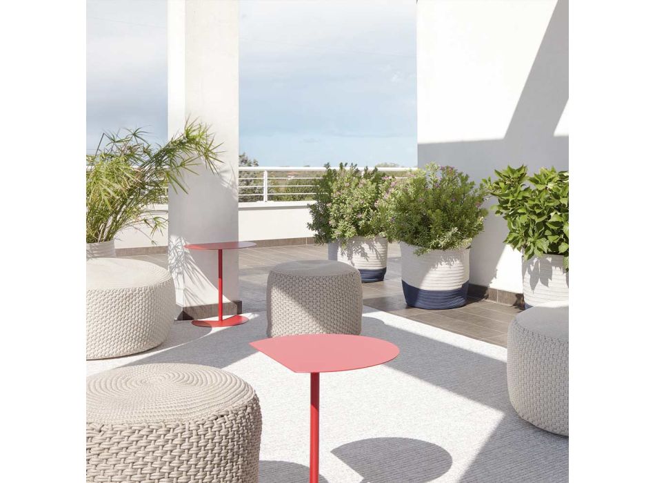 Tavolinë kafeje me kopsht metalik me ngjyra moderne në dizajn modern Viadurini