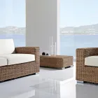 Tavolinë kafeje Kopshti në Polyrattan të Endur - Yoko Viadurini