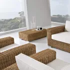 Tavolinë kafeje Kopshti në Polyrattan të Endur - Yoko Viadurini