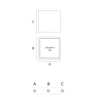 Tavolinë kafeje Bright Garden në polietileni të bardhë Prodhuar në Itali - Derti Viadurini