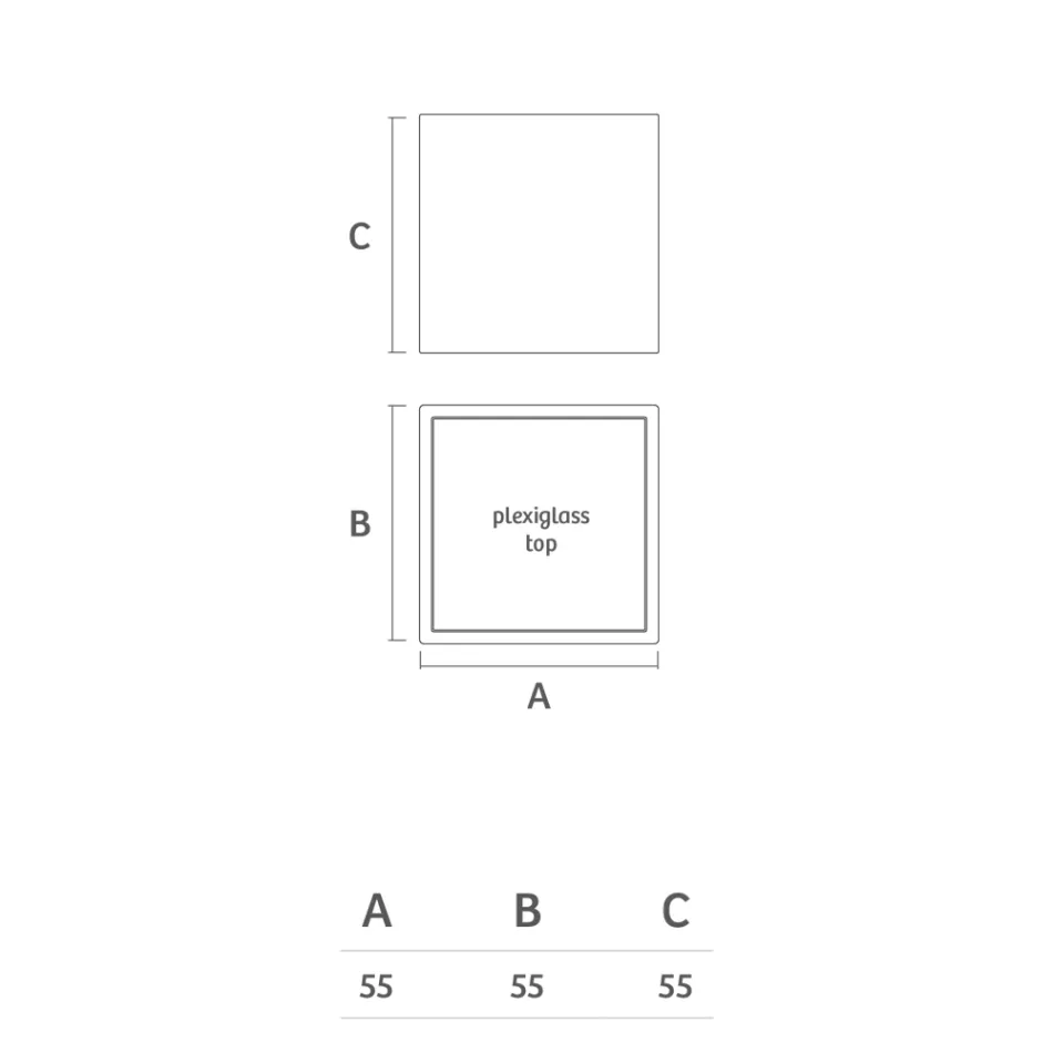 Tavolinë kafeje Bright Garden në polietileni të bardhë Prodhuar në Itali - Derti Viadurini