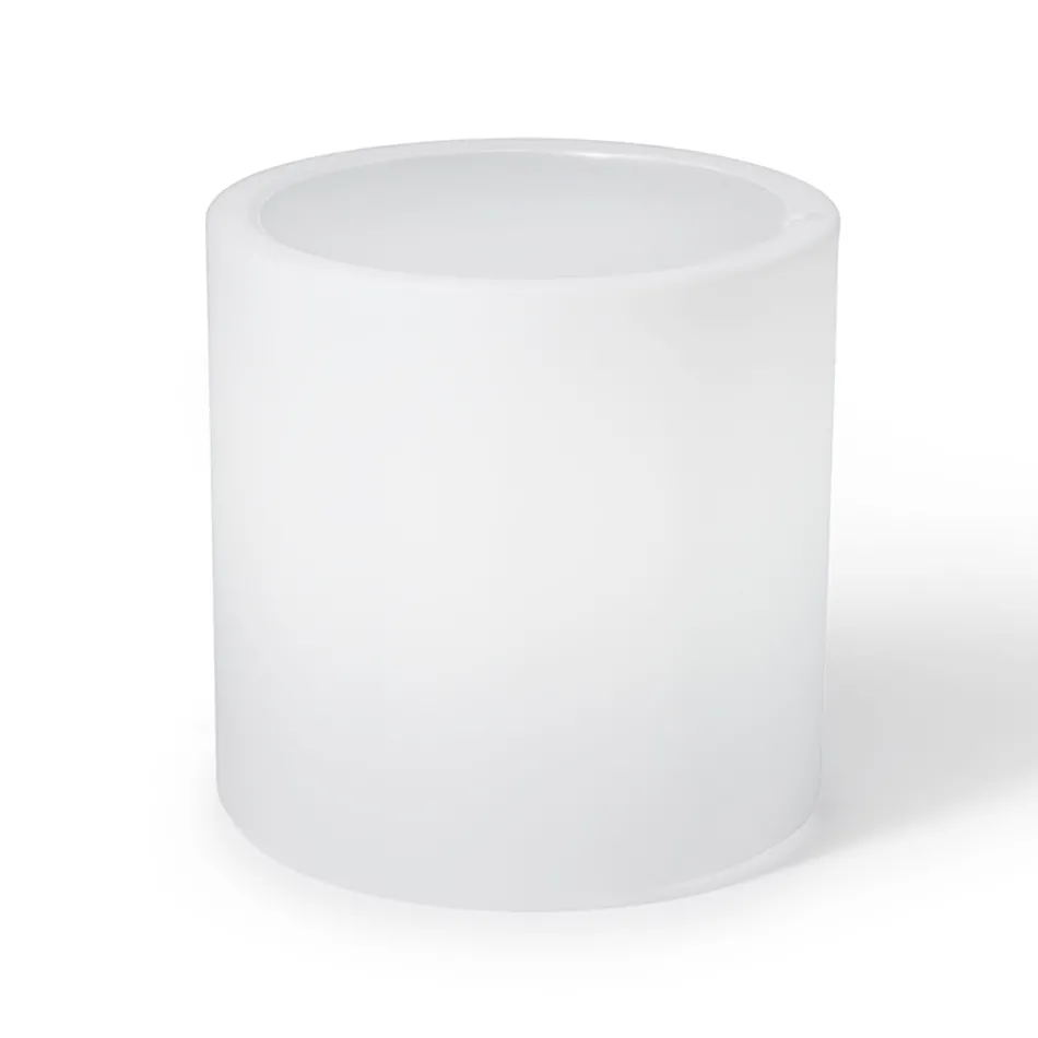 Tavolinë kafeje Bright Garden në polietileni të bardhë Prodhuar në Itali - Derti Viadurini