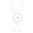 Tavolinë kafeje e rrumbullakët e kopshtit me polietileni me ngjyrë Prodhuar në Itali - Noemi Viadurini