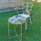 Tavolinë kafeje e Brendshme ose e Jashtme me Strukturë Metalike Prodhuar në Itali - Carim Viadurini