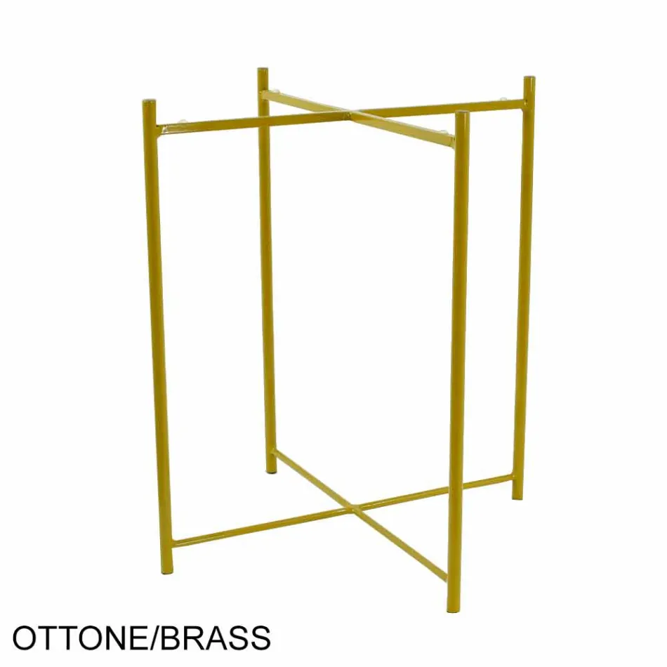 Tavolinë kafeje e Brendshme ose e Jashtme me Strukturë Metalike Prodhuar në Itali - Carim Viadurini