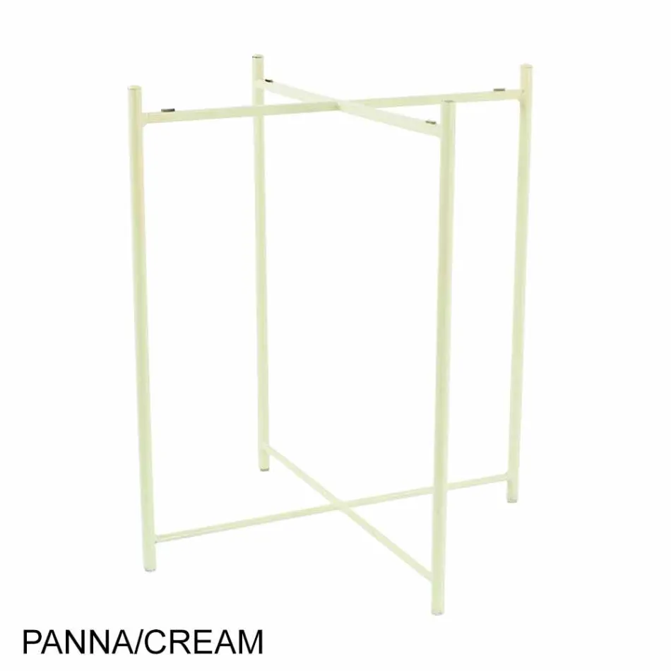 Tavolinë kafeje e Brendshme ose e Jashtme me Strukturë Metalike Prodhuar në Itali - Carim Viadurini