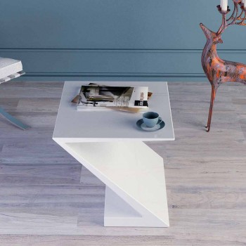 Tavolina e bardhë e stilave moderne e modelimit Zeta e bërë në Itali