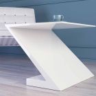 Tavolina e bardhë e stilave moderne e modelimit Zeta e bërë në Itali Viadurini