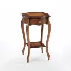 Tavolinë kafeje me 1 raft dhe 1 sirtar Made in Italy - Acoran Viadurini