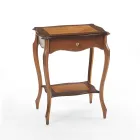 Tavolinë kafeje me 1 raft dhe 1 sirtar Made in Italy - Acoran Viadurini