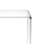 Tavolinë Kafeje me 1 Raft në Plexiglas Transparent Made in Italy - Mulan Viadurini