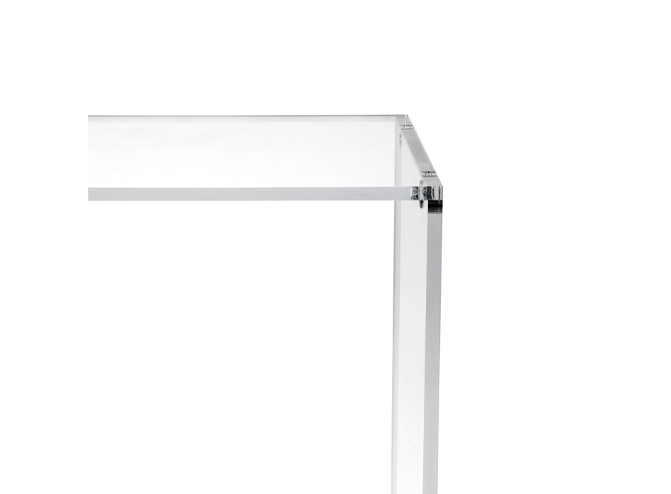 Tavolinë Kafeje me 1 Raft në Plexiglas Transparent Made in Italy - Mulan Viadurini