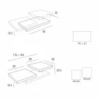 Tavolinë kafeje me maja rrotulluese në HPL Prodhuar në Itali, Precious - Paris Viadurini