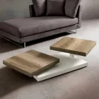 Tavolinë kafeje me maja rrotulluese në HPL Prodhuar në Itali, Precious - Paris Viadurini