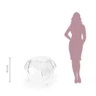 Tavolinë kafeje me majë dhe bazë pleksiglas Made in Italy - Brento Viadurini