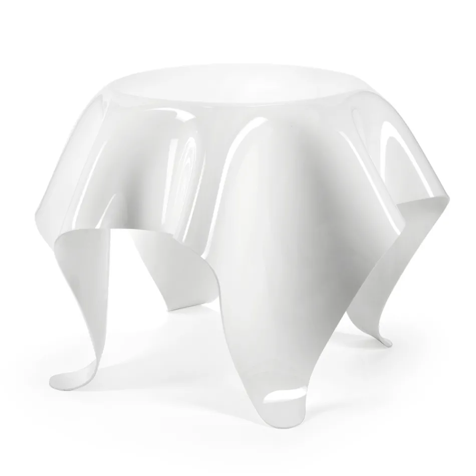 Tavolinë kafeje me majë dhe bazë pleksiglas Made in Italy - Brento Viadurini