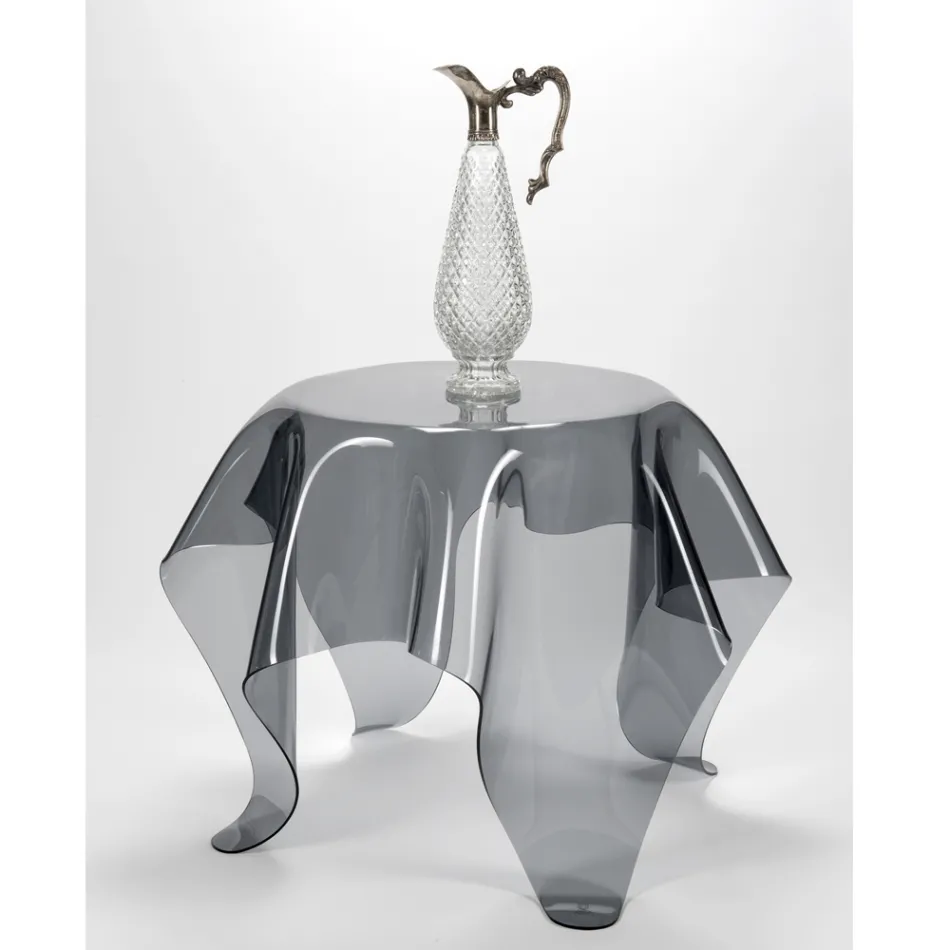 Tavolinë kafeje me majë dhe bazë pleksiglas Made in Italy - Brento Viadurini