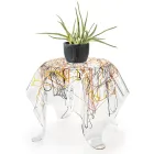 Tavolinë kafeje me majë dhe bazë pleksiglas Made in Italy - Brento Viadurini