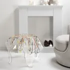 Tavolinë kafeje me majë dhe bazë pleksiglas Made in Italy - Brento Viadurini