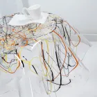 Tavolinë kafeje me majë dhe bazë pleksiglas Made in Italy - Brento Viadurini