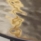 Tavolinë kafeje me majë xhami dhe bazë metalike Made in Italy - Batulla Viadurini