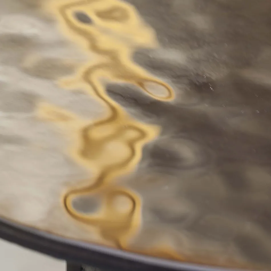 Tavolinë kafeje me majë xhami dhe bazë metalike Made in Italy - Batulla Viadurini