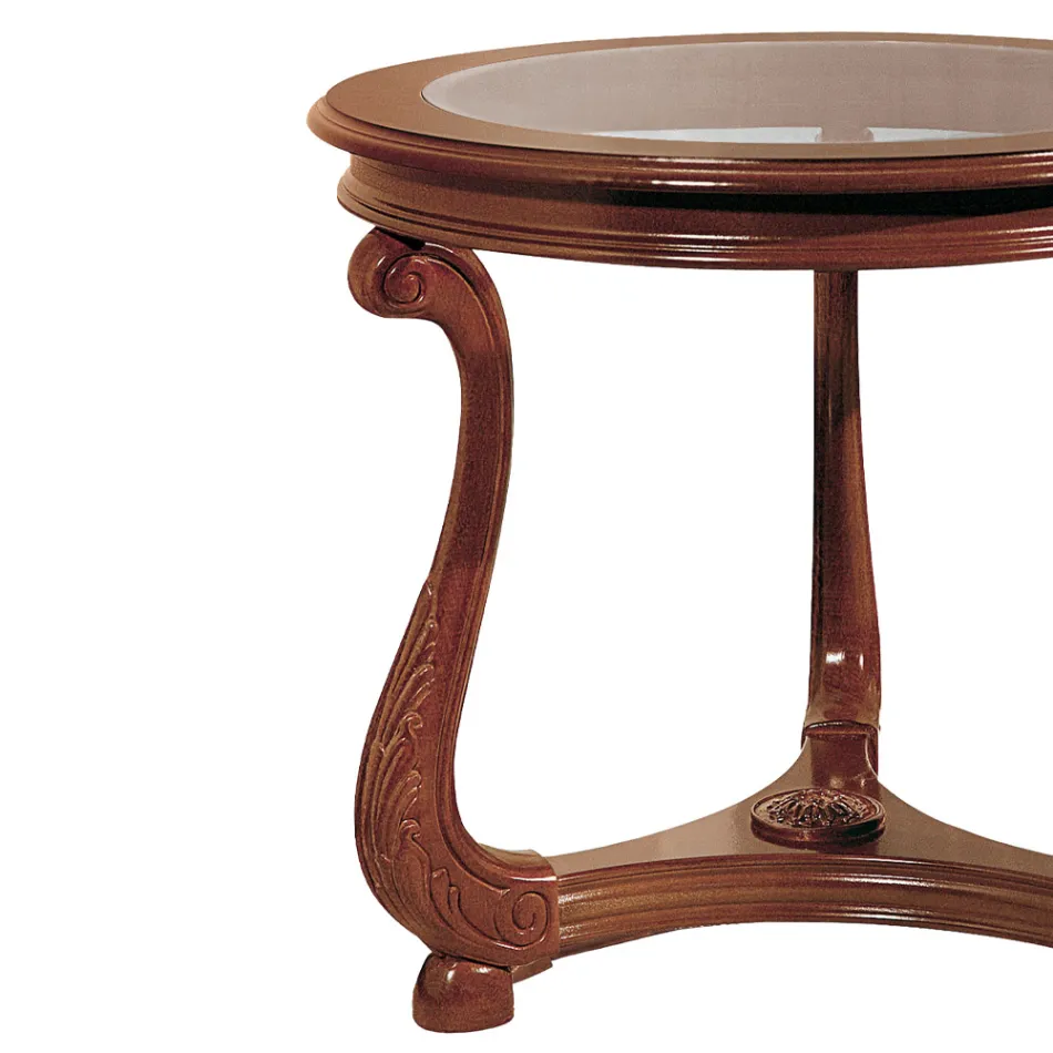 Tavolinë kafeje me majë xhami Made in Italy - Sedna Viadurini