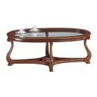 Tavolinë kafeje me majë xhami Made in Italy - Sedna Viadurini