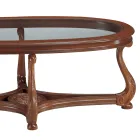 Tavolinë kafeje me majë xhami Made in Italy - Sedna Viadurini