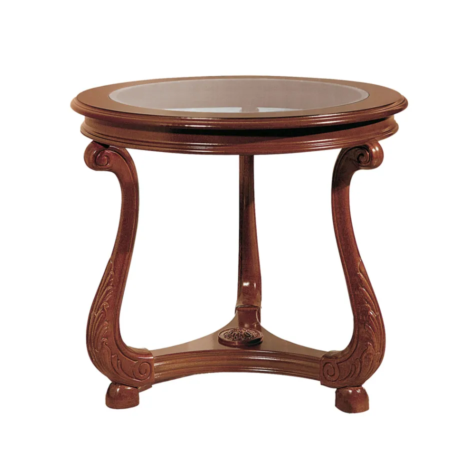 Tavolinë kafeje me majë xhami Made in Italy - Sedna Viadurini