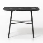 Tavolinë kafeje me majë mermeri katror Prodhuar në Itali - Makino Viadurini