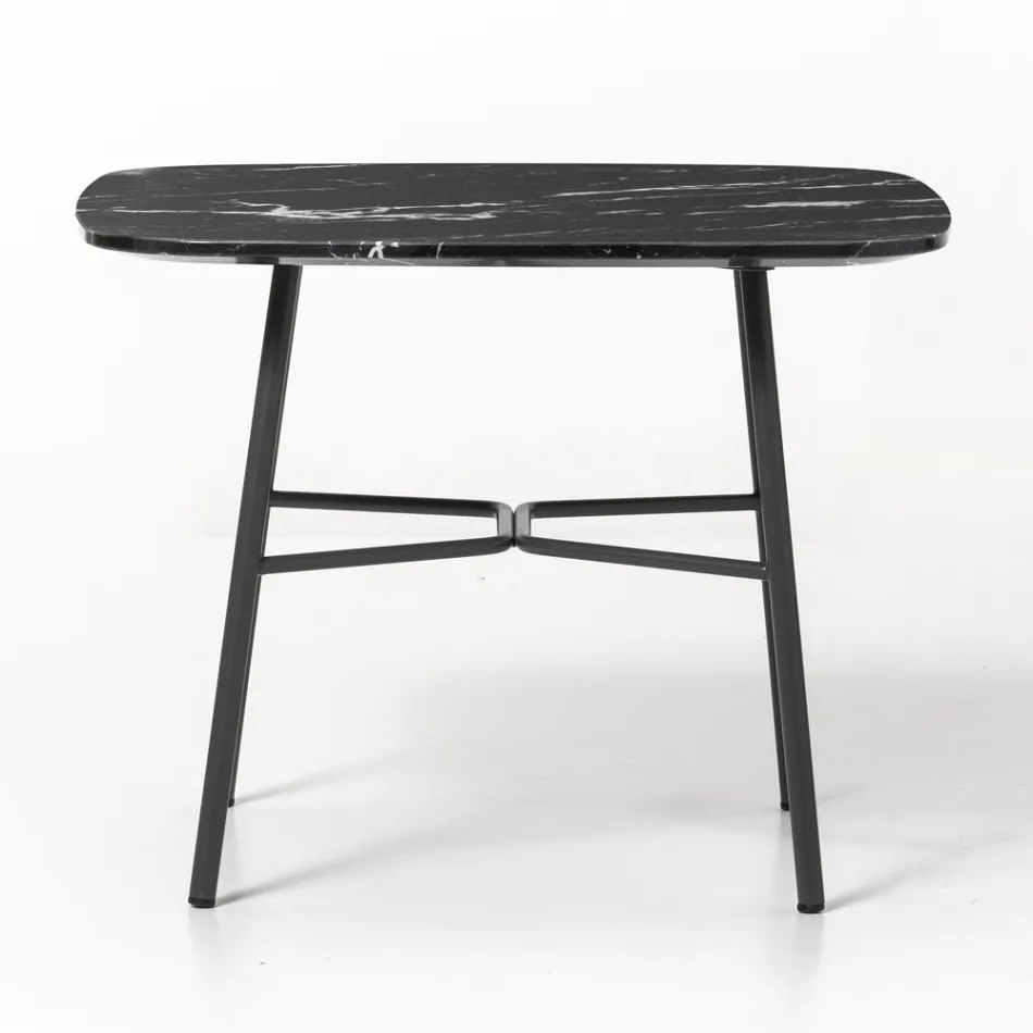 Tavolinë kafeje me majë mermeri katror Prodhuar në Itali - Makino Viadurini