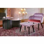 Dizajnoni tryezë kafeje me 2 maja të rrumbullakëta në Gres Prodhuar në Itali - Stokholm Viadurini