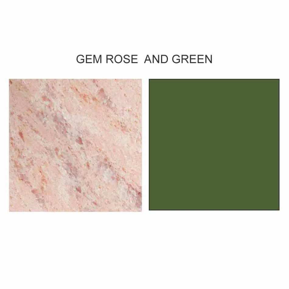 Dizajnoni tryezë kafeje me 2 maja të rrumbullakëta në Gres Prodhuar në Itali - Stokholm Viadurini