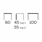 Dizajnoni tryezë kafeje me 2 maja të rrumbullakëta në Gres Prodhuar në Itali - Stokholm Viadurini