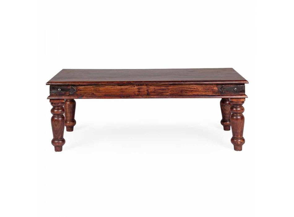 Tavolinë kafeje me model klasik Homemotion Solid Wood - Benson Viadurini