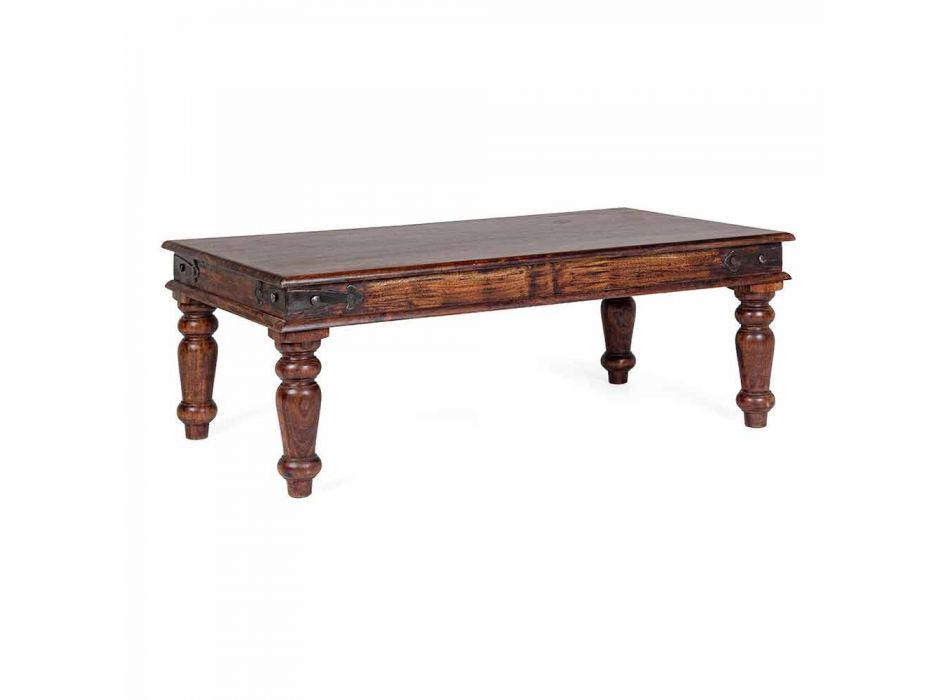 Tavolinë kafeje me model klasik Homemotion Solid Wood - Benson Viadurini