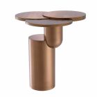 Dizenjoni tryezën e kafesë në çelik të përfunduar prej bronzi - Olbia Viadurini