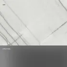 Dizajnoni tryezë kafeje në mermer me bazë qelqi prodhuar në Itali - Molino Viadurini