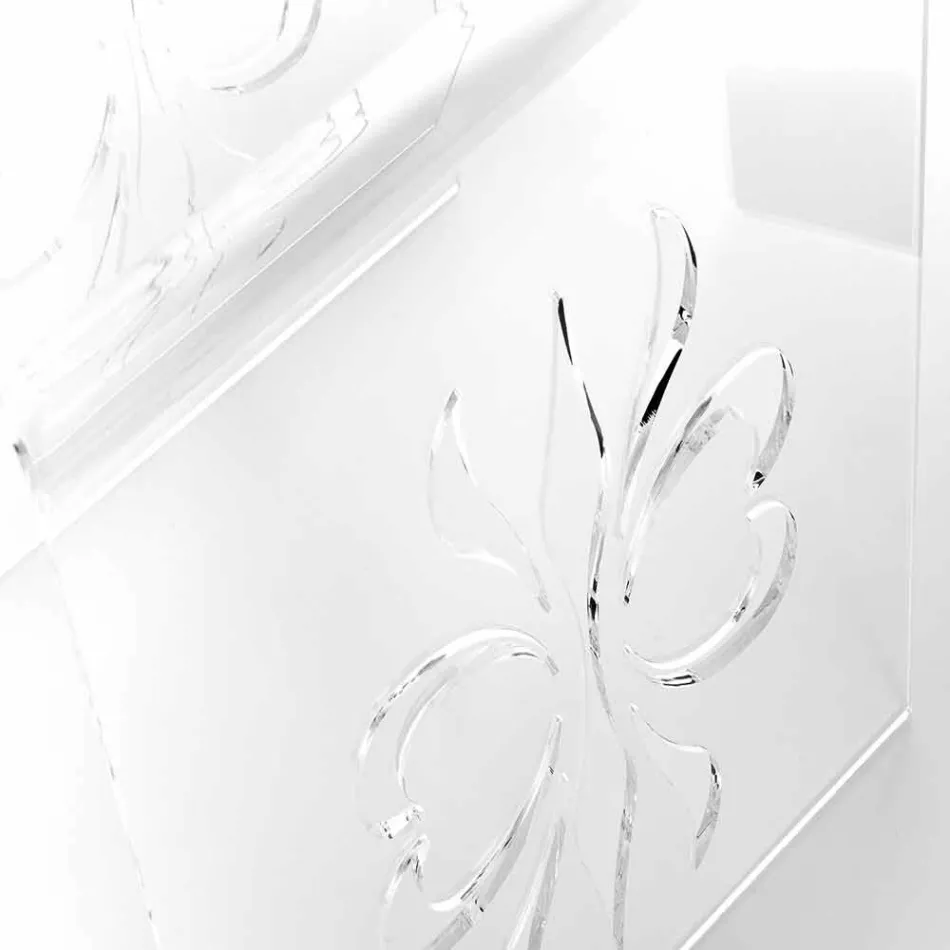 Dizajni tryezë kafeje në pleksiglas transparente të Mandas Viadurini