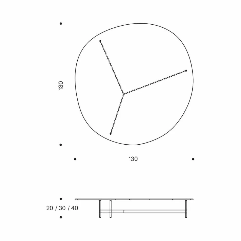 Dizajnoni tryezë kafeje në xham me bazë metalike prodhuar në Itali - Cinci Viadurini