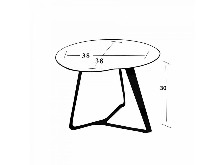 Tavolinë kafeje e punuar me dorë në mermer dhe çelik prodhuar në Itali - Prince Viadurini