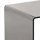 Tavolina kafeje bashkëkohore me tym bashkëkohor 40x40cm Terry Small, e bërë në Itali Viadurini